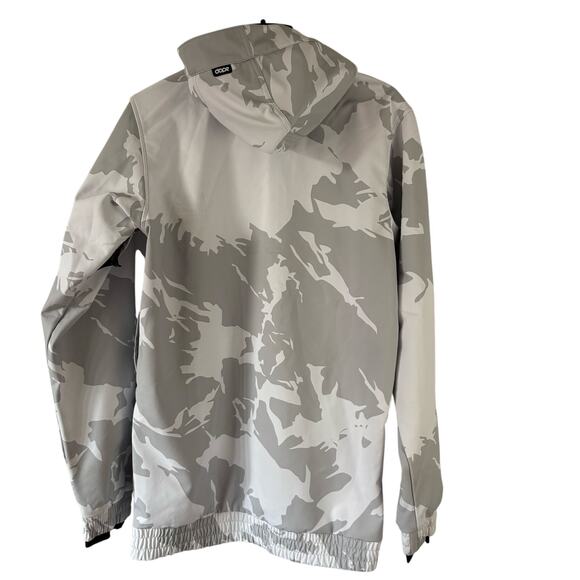 Dope Yeti Snowboard Jacket Gray White Camo Size Small Outdoor Ski - Picture 2 of 8